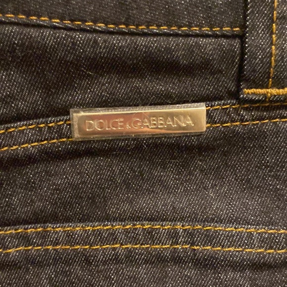 Dolce & Gabbana jeans, NWT size 38 EU, dark denim, straight leg, $200 - Picture 12 of 13